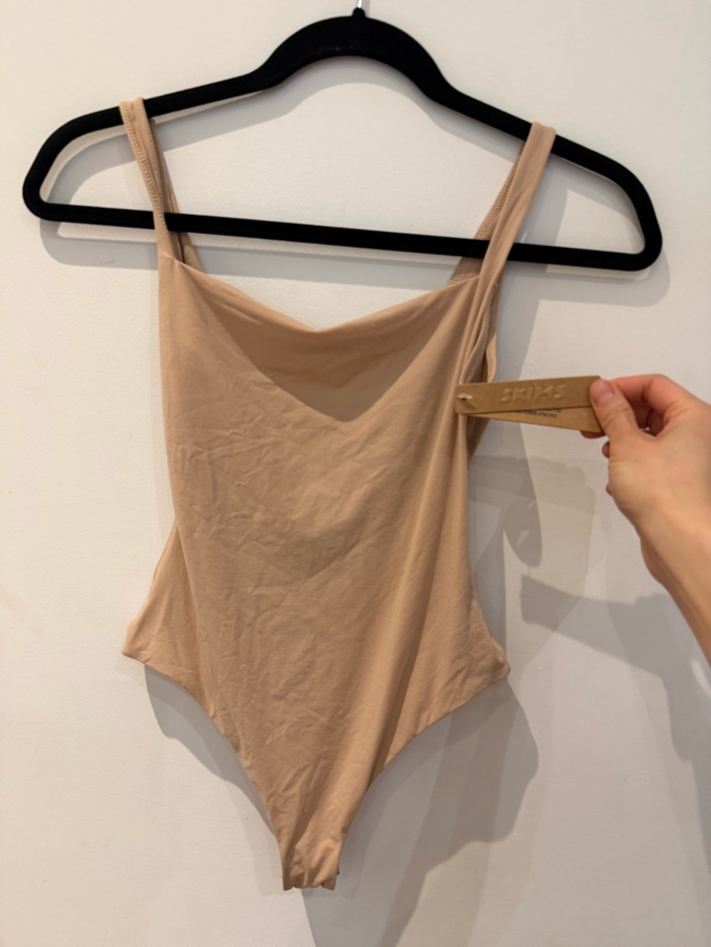 SKIMS Nude Beige Stretch Bodysuit